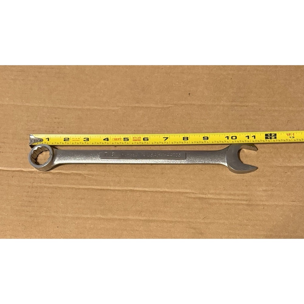 USA Made = CRAFTSMAN = 7/8" Combination Wrench Standard SAE INCH 44703 12 PT
